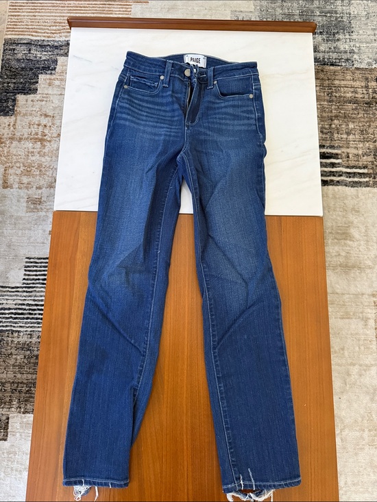 PAIGE Denim - PAIGE Straight Leg Jeans in Dark Indigo
